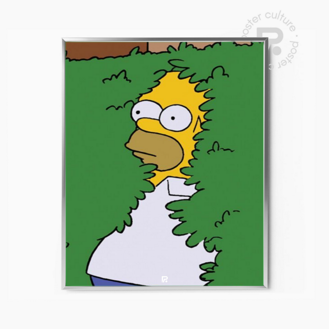 Los Simpsons – Homer Simpson escondido en el seto