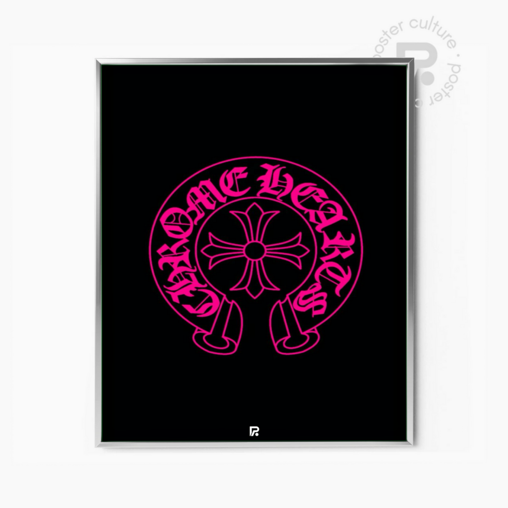 Chrome Hearts – Cruz Neón Rosa