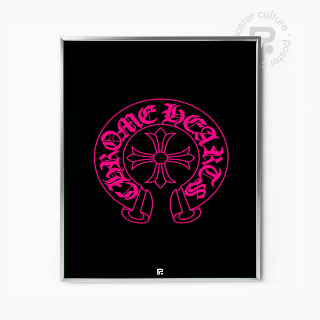 Chrome Hearts – Cruz Neón Rosa