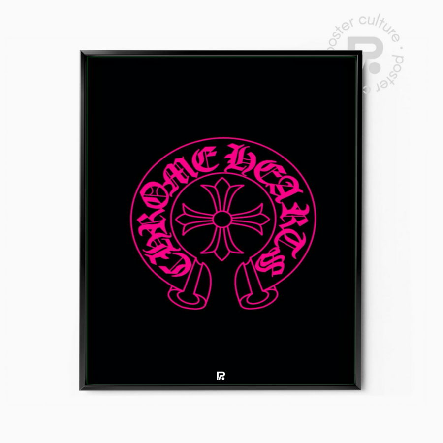 Chrome Hearts – Cruz Neón Rosa