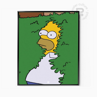 Los Simpsons – Homer Simpson escondido en el seto