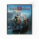 God of War – Póster épico de Kratos y Atreus en la mitología nórdica