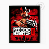 Red Dead Redemption II – Póster oficial del forajido Arthur Morgan con escopeta