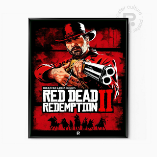 Red Dead Redemption II – Póster oficial del forajido Arthur Morgan con escopeta
