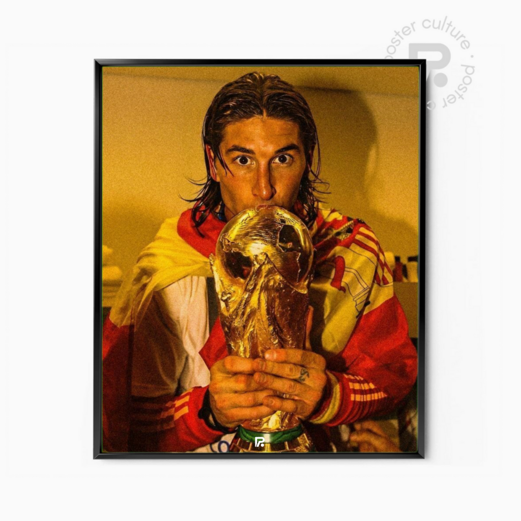 Sergio Ramos - Beso al trofeo