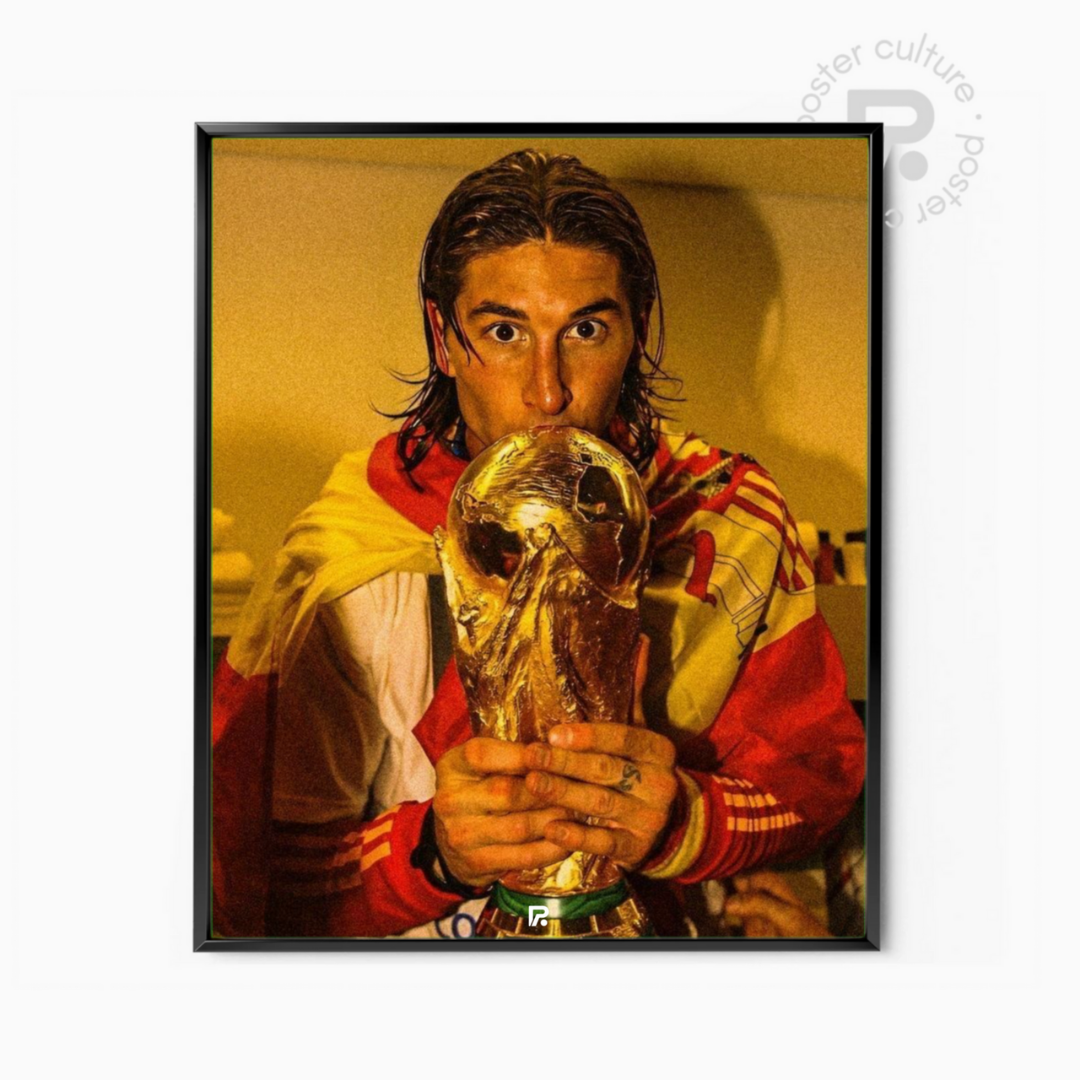 Sergio Ramos - Beso al trofeo
