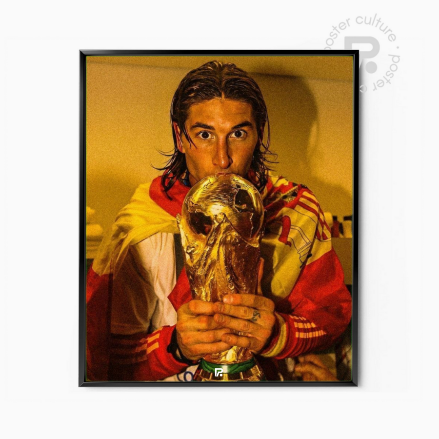 Sergio Ramos - Beso al trofeo