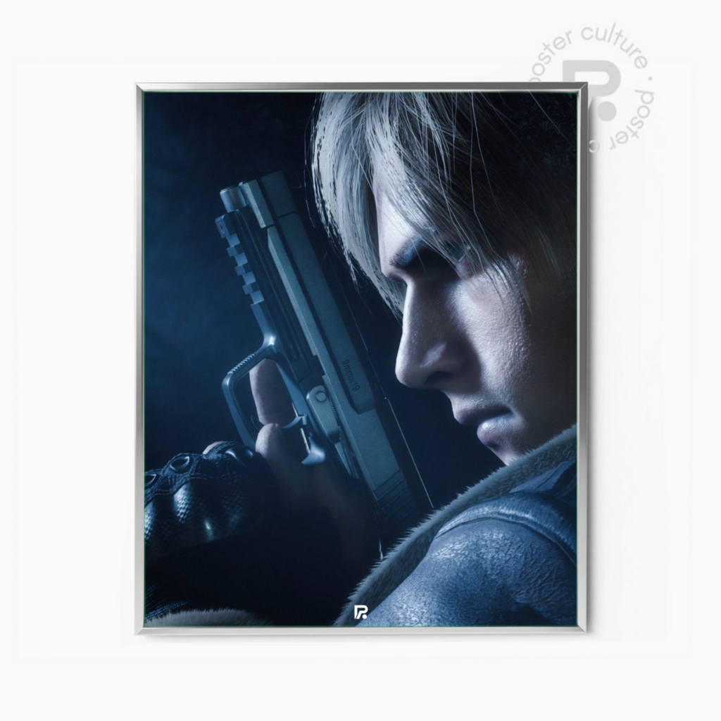 Resident Evil 4 – Póster de Leon S. Kennedy en misión de supervivencia