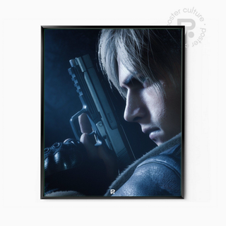 Resident Evil 4 – Póster de Leon S. Kennedy en misión de supervivencia
