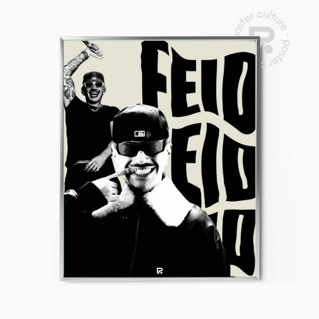 Póster Central Cee - Tipografía Amarilla