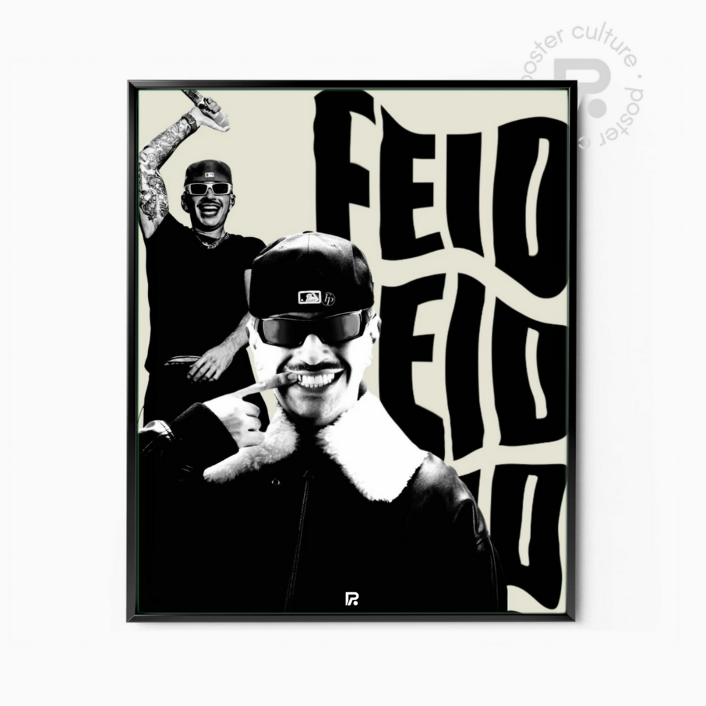 Póster Central Cee - Tipografía Amarilla