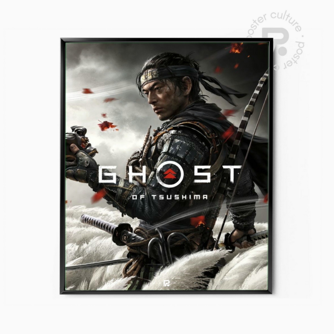 Ghost of Tsushima – Póster épico del samurái en el Japón feudal