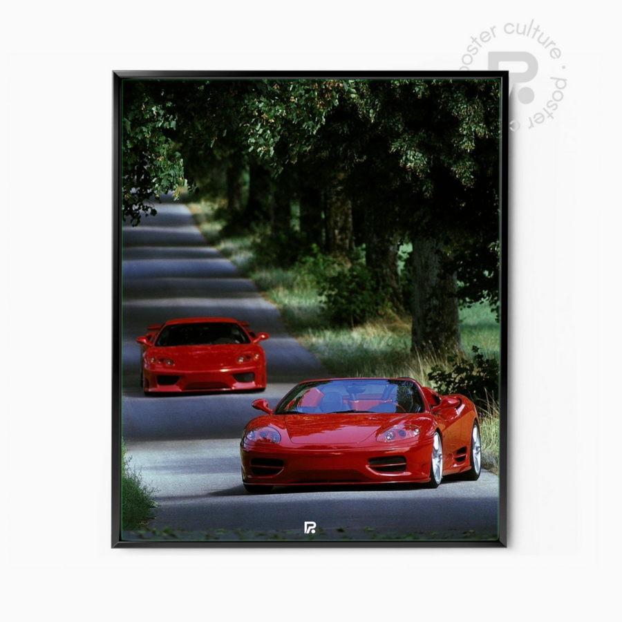 Ferrari 360 Spider – Doble rugido en carretera bajo los árboles