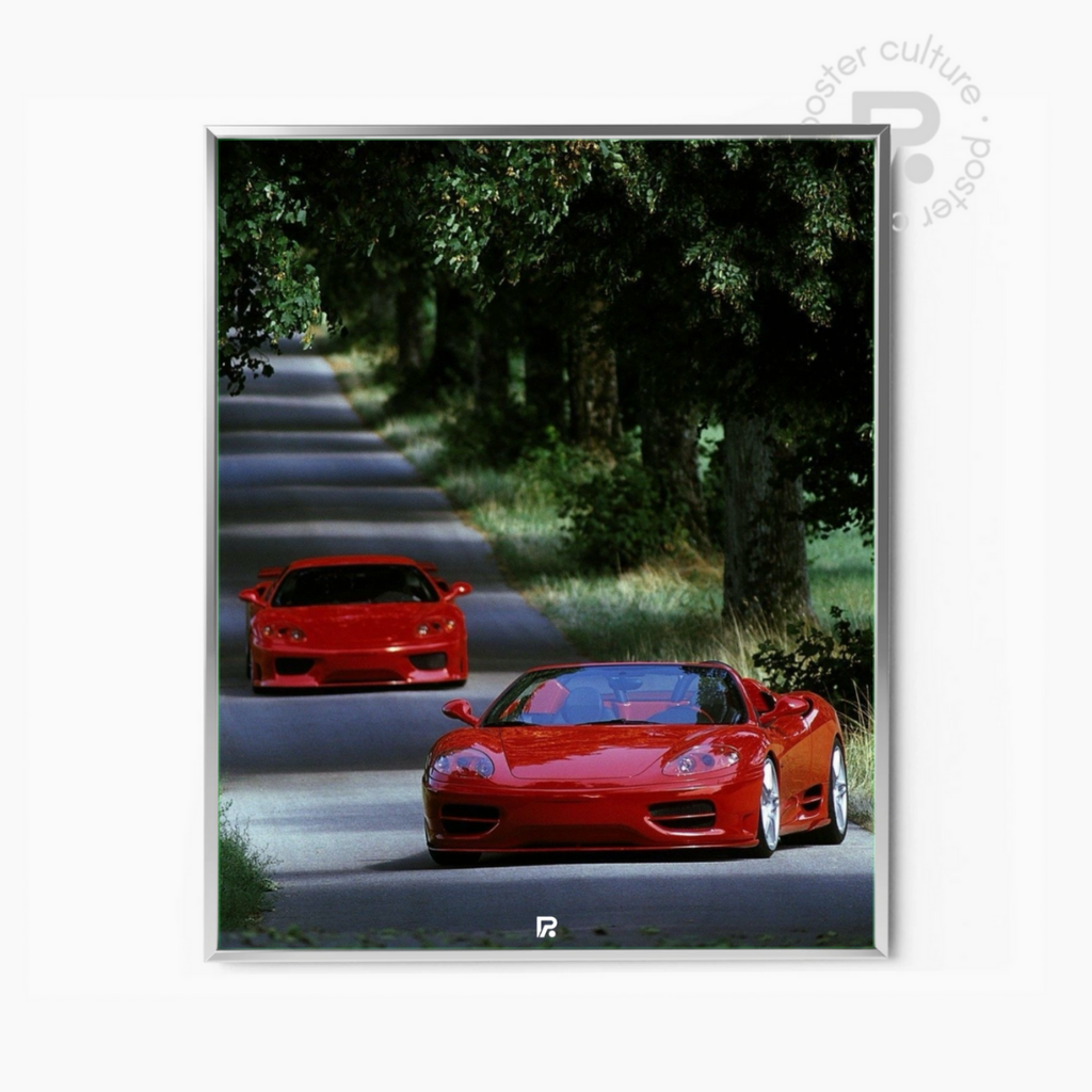 Ferrari 360 Spider – Doble rugido en carretera bajo los árboles